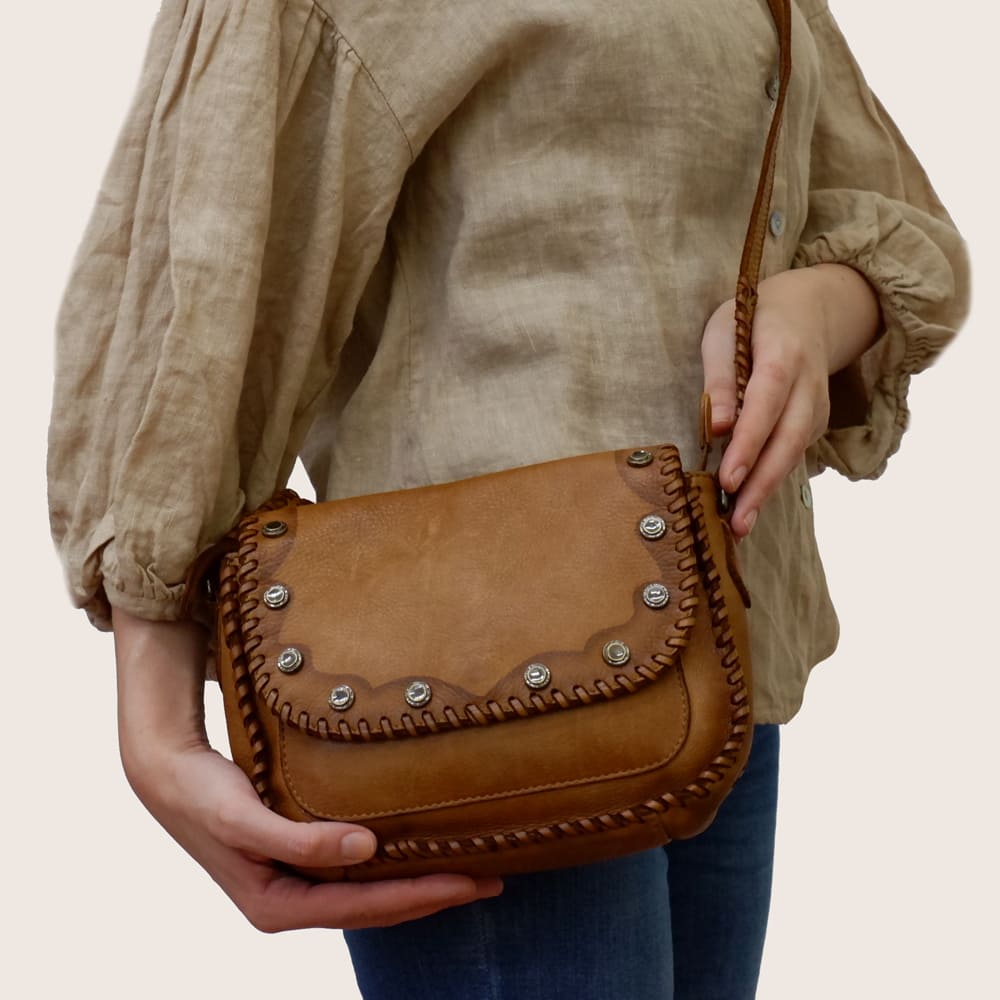 Cuoio Messenger / Crossbody Bag, Italian Leather - My Italian Decor